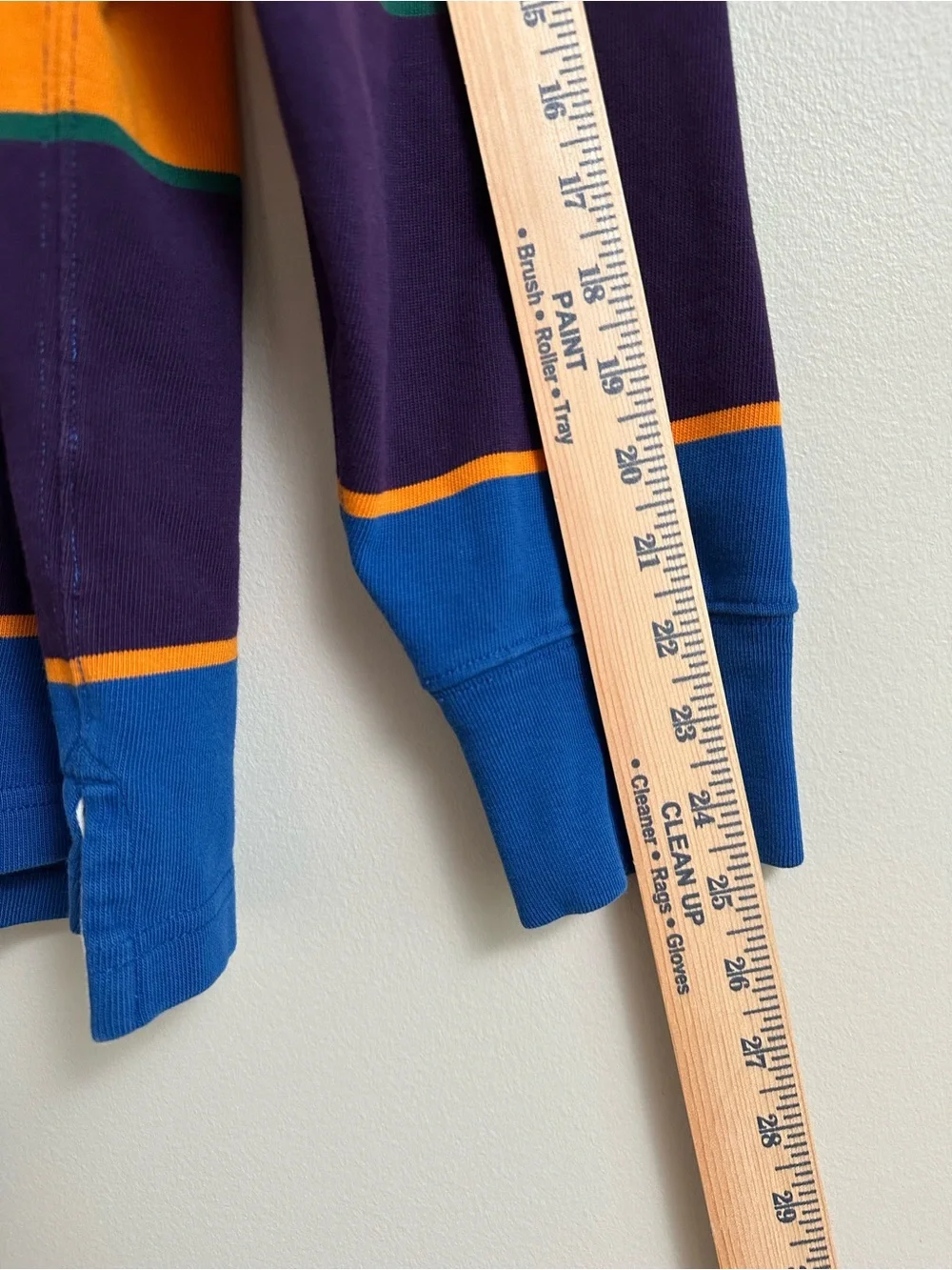 J. Crew Oarsman Rugby Striped Long Sleeve Elbow Patch